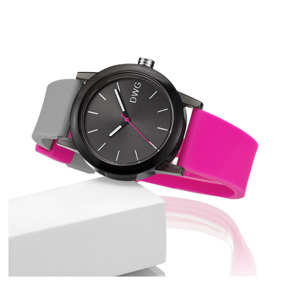 Attractive Colorful Silicone Band Watch With Plastic Case OEM ODM Supported