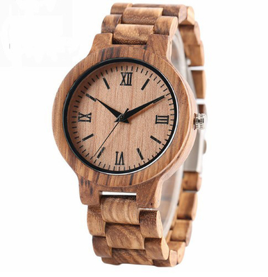 fashion custom quartz watch wood bamboo men watches
