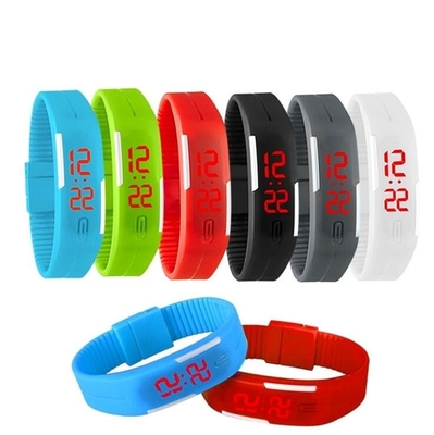 Outdoor Men Sport LED Digital Watch Silicone Wristwatch For Promotional Gift