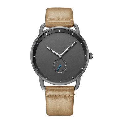 Luxury Mens Quartz Watch , 5 ATM Waterproof Business Leather Band Watch