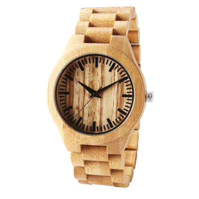 Low MOQ Men Modern Stylish Quartz Wooden Case Fashion Wood Watch