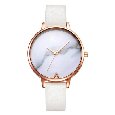 Marble Face Women Fashion Watch Japan Movement Alloy Quartz Watch