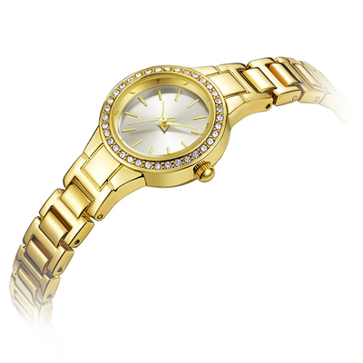 Waterproof 3atm Custom Ladies Watches Sport Wrist Watch Gold Color