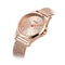 Women's Analog Quartz Rose Gold Watch with Stainless Steel Mesh Strap Ladies Watch Simple and Elegant