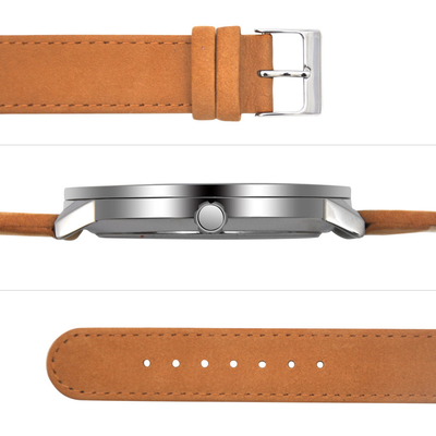 Ultra Thin Mens Stainless Steel Watch