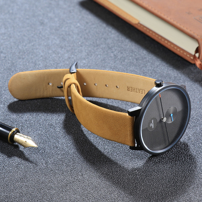 Ultra Thin Mens Stainless Steel Watch