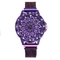 New hardened mineral glass magnetic buckle colorful watch
