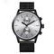 Shenzhen factory wholesale luxury minimalist black custom logo watch own brand