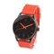 Complete Calendar Silicone Sports Watch With Rubber Bands Black Alloy Case