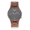 Unisex 5ATM Water Resistant Wooden Wrist Watch Stainless Steel Case Back