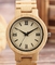 Hard Glass ODM Bamboo Wood Watch Men Wristwatches Japan Movt