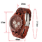 design your own wooden watch engraved wood watch wooden chronograph watch