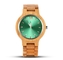 Multi Colors Analog Dial Bamboo Wrist Watch 0 ATM Hard Glass