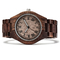 Water Resistant Retro Chronograph Watches Ebony Wristwatch Customized Logo
