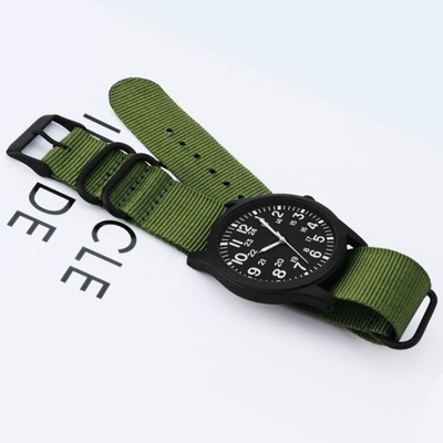 Waterproof Men'S Nylon Strap Watches Military Style CE RHOS Approved