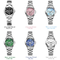 OEM ODM Alloy Quartz Watch , Mixing Colors Steel Band Watch For Women'S