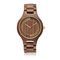 Simple Style Wooden Wrist Watch , Leather Strap Quartz Watch For Men Gift