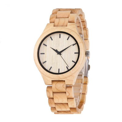 Original Design Bamboo Wooden Quartz Watch , Japan Movement Quartz Watch
