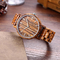 Mineral Glass Most Accurate Quartz Watch Natural Zebra Wood Color