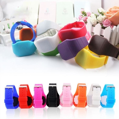 Silicone Band Fashion LED Digital Watch LED Time Showing Promotional Christmas Gift