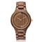 Hand Made Wooden Quartz Watch , Black Walnut Wood Quartz Movement Watch
