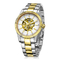 Popular Automatic Mens Wrist Watches Gold Plated CE ROHS Approved