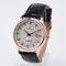Customized Color Automatic Mens Wrist Watches With Leather Strap Band