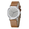 Women High Accuracy Quartz Watches 12 Month Guarantee With Brown Leather Band