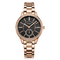 IP Plated Minimalist Rose Gold Watch Casual Design For Couples And Lovers