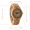 Watch Men High Quality Japan Movt Quartz Simple Style Mens Watch OEM Custom Wristwatch Wrist Wooden