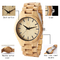 Watch Men High Quality Japan Movt Quartz Simple Style Mens Watch OEM Custom Wristwatch Wrist Wooden
