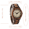 Custom Logo Bamboo Wooden Watches High Durability For Lover Couple Valentine's Day