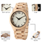 All Maple Wooden Quartz Watch Mineral Glass Most Accurate Man Fashion Clock