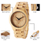 Bamboo Wooden Quartz Watch Fashion Luxury Brand Analog One Year Warranty