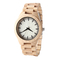 Men Analog Minimalist Quartz Movement Watch , Bamboo Nature Wood Wrist Watch