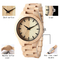 Dial Japan Movement Wooden Quartz Watch , Original Wood Grain Watches For Gift