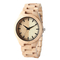 Dial Japan Movement Wooden Quartz Watch , Original Wood Grain Watches For Gift