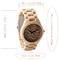 Handcrafted Wrist Wooden Quartz Movement Watch Custom Logo High Durability For Gift