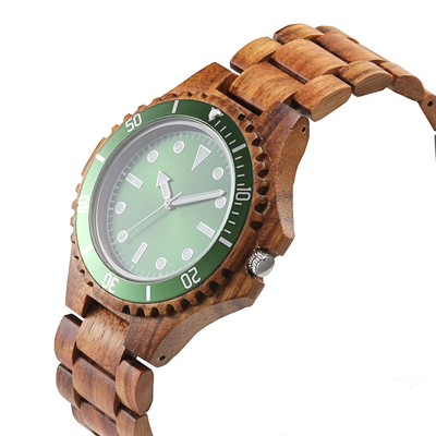 3ATM Waterproof VD53 Movement Wooden Quartz Watch