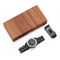 Japan Movt Wooden Quartz Watch with Stainless Steel Wooden Band