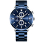 Mens Japan Movt Watch Stainless Steel Back PVD Plated Calendar Wrist Watch