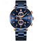 Mens Japan Movt Watch Stainless Steel Back PVD Plated Calendar Wrist Watch