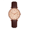 ODM OEM Logo Womens Fashion Watch Mesh Band IP Rose Gold Color