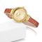 Seiko Pc21s Leather Strap Quartz Watch Women'S Water Resistant Watches