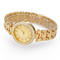Waterproof Brass Wrist Watch Quartz 18K Gold Plated Ladies Czech Stones