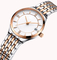 ODM Ladies Zinc Alloy Quartz Watch Stainless Steel Solid Band