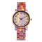 Waterproof Colorful Wooden Wrist Watch With PC21S Movement Handmade Draft
