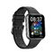 Touch Screen Bluetooth Smart Watch Wristwatch Square Alloy Case PVD Black