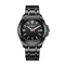 5ATM Waterproof Quartz Stainless Steel Watch Mens High End Analog Wrist Watches