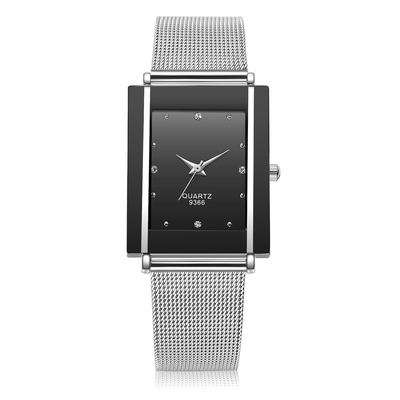 Luxury Quartz Female Wrist Watches Black Ceramic Diamonds Decoration Waterproof